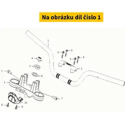 Super Soco Pipe.Steering Handle S53100-QSM-A002