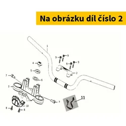 Super Soco Handlebar Pipe. Aluminum S53131-QSM-C00