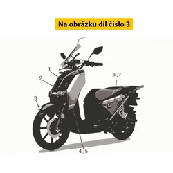 Super Soco Strip.Fr Fender. St001/Silver Sticker S61100-TBGC00S1ST001