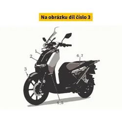 Super Soco Strip.Fr Fender. St015/Yellow Sticker S61100-TBGC00S1ST015