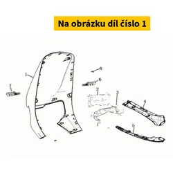 Super Soco Front Cover(Sticker).Flame Red S64300-TGF-A00SWR04N