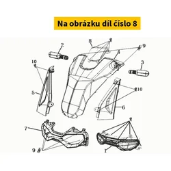 Super Soco Garnish Upper.Fr Cover S64303-TBG-C00