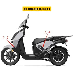 Super Soco Strip, Fr R Sidecover, Mat Bla Stic S64350-TBG-C00-S1-03