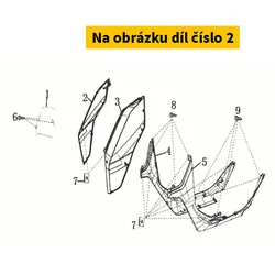 Super Soco Front Right Side Cover, Mb01n/Black S64350-TBG-C00SMB01N