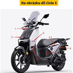 Super Soco Cpx Strip, St039/Black Red Stic S64350-TBGC00S3ST039