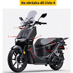 Super Soco Strip Frl Sidecover St040 Goldblack Stic S64355-TBGC00S2ST040