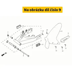 Super Soco Rear Fork Fender S80100-QSM-D00