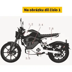 Super Soco Left Storage Box Cover Garnish Sticker S80135-QSMF00S1ST002