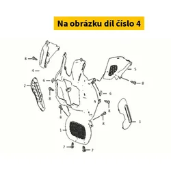 Super Soco Cover R.Fr Body Cover Upper S83400-QSM-A00