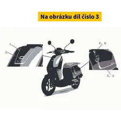 Super Soco Sticker R.Body Cover S83500-TACED0S1ST012