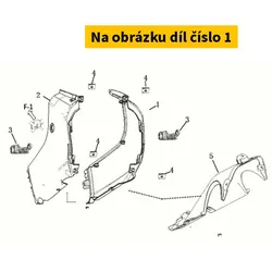 Super Soco Body Cover(Abs)-Right.Flame Red S83500-TGF-A00PWR04N