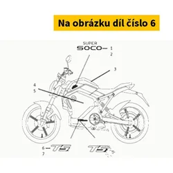 Super Soco Body Lower Lh Shield Sticker.Ts S83545QSMA500S1MB01N