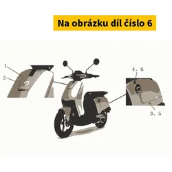 Super Soco Sticker L.Body Cover 2 S83600-TACED0S2ST030