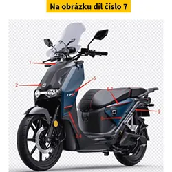 Super Soco Strip 1,L Bodycover,St005/Red Black Stic S83600-TBGC00S2ST005