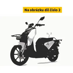 Super Soco Strip,L Body Cover, St010/Black Sticker S83606-TBG-A00-S1-ST