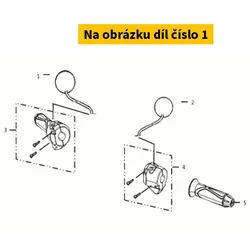 Super Soco Rearview mirror right SUPER SOCO TC -Max -Pro 2020-2022 S88110-QSM-C00