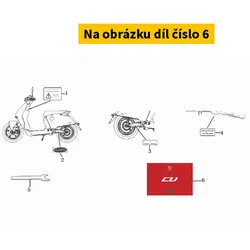 Super Soco Sticker L.Body Cover 2 S89130-TAC-A50