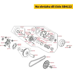 Kymco SPEEDS Variomatikrollen 20x12 (VE=8 Stk.) 15,00 g SB4122