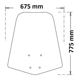 Isotta Plexi Classic Burgman Street 125 EX 23-