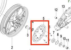 Keeway Kotouč Cityblade zadní
