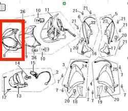 Keeway Kryt světla (č. 8)