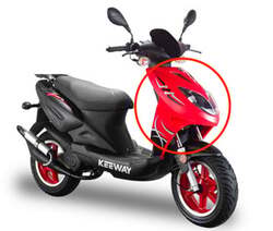 Keeway Maska Focus - červená