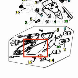 Keeway Sklíčko blinkru LZ