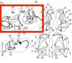 Keeway Světlo přední Arn