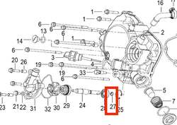 Keeway Vodní pumpa - segrovka 10mm