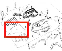 Keeway Vzduchový filtr Silverblade