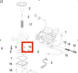 Keeway Zavírací jehla karburátoru
