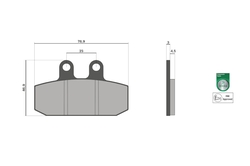Malossi Brzdové destičky 0060 Malossi -- Sport
