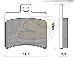 Malossi Brzdové destičky 0310 Malossi MHR
