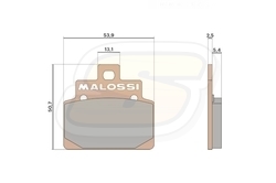 Brzdové destičky 0460 Malossi - MHR