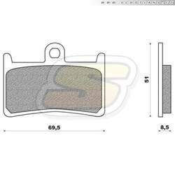Malossi Brzdové destičky 1060 Malossi MHR