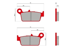 Malossi Brzdové destičky 0170 Malossi -- Racing