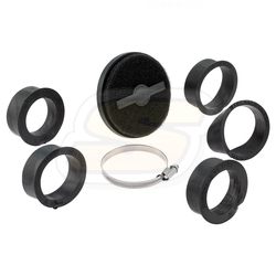 Vzduchový filtr Double Layer 40mm ⌀ 46-62 - černý