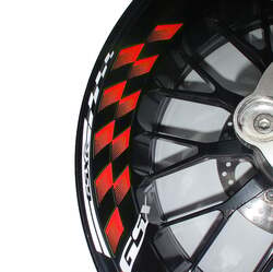 Motografix Sada proužků Evolution - fluor. červené -- 13