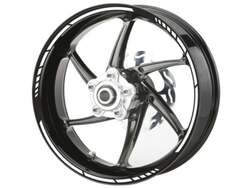 Motografix Sada proužků na kola Racing - bílé -- 16