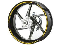 Motografix Sada proužků na kola Racing - žluté -- 13