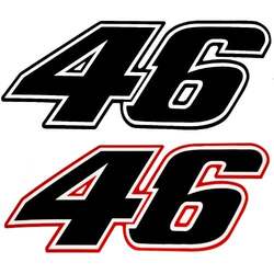 Motografix Samolepka 46 9x4cm -- černočervená