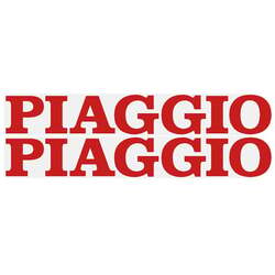 Motografix Samolepka Piaggio 21 x 3,5cm --červené