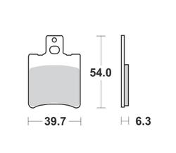 Novascoot Brzdové destičky 0010 Novascoot