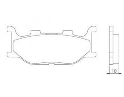 Novascoot Brzdové destičky 0410 Novascoot Sintrované