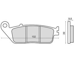 Novascoot Brzdové destičky 0870 Novascoot