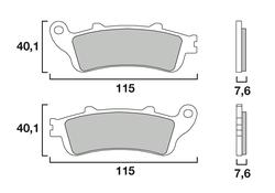 Novascoot Brzdové destičky 0970 Novascoot Sintrované