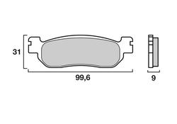 Novascoot Brzdové destičky 2660 Novascoot Sintrované