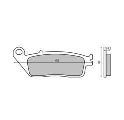 Novascoot Brzdové destičky NOVASCOOT