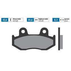 Polini Brzdové destičky 2810