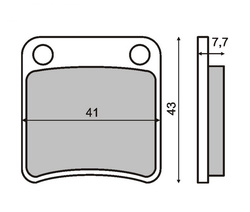 RMS Brzdové destičky 0140 RMS